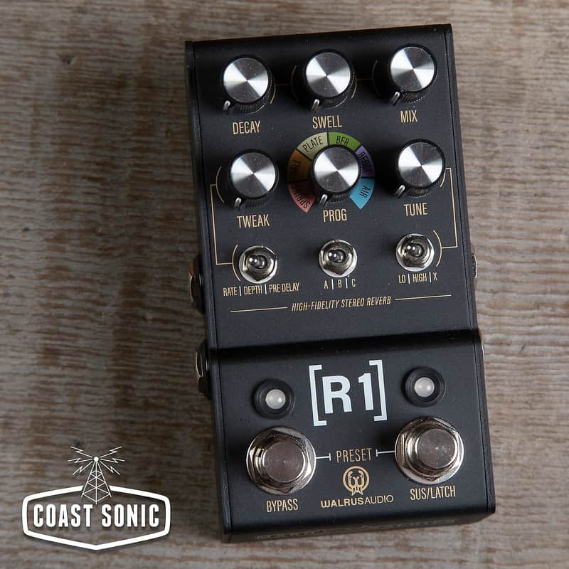 2021 Walrus Audio Mako R1 High-Fidelity Reverb Black