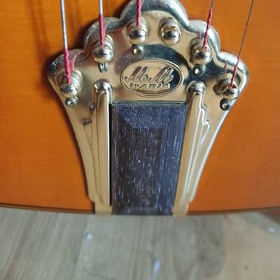 M.M. by Aria MM-20 Gypsy Jazz Guitar – Natural – Oval Soundhole – Maccaferri Style - UK image 13