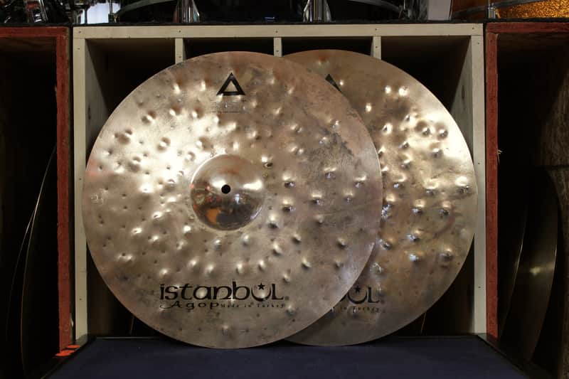 Istanbul Agop 17" Xist Dry Dark Brilliant Hi-Hats 1058/1557g image 1