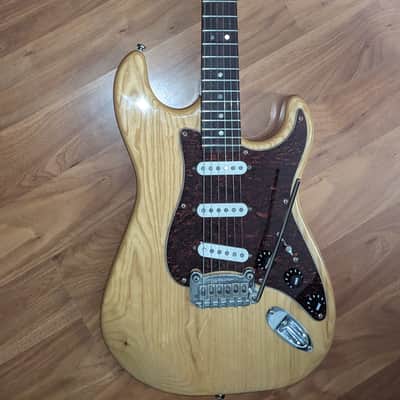 G&L Legacy (first year production Tribute Korea 2003),Natural gloss finish on Ash , Fullerton USA 2017 left handed replacement neck,-rosewood board , fender locking tuners, CLF-100 vintage Alnicos image 1
