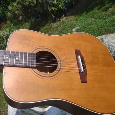 Hofner Dreadnought 1970's-80s - Natural mahogany image 2