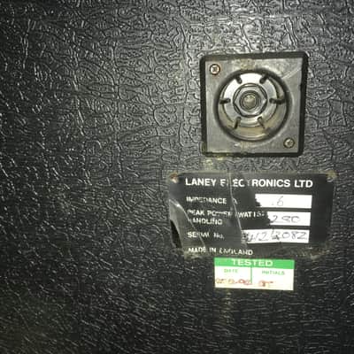 Laney 4x12 guitar cabinet slant front 280-watts 16-Ohm 1992 black image 6