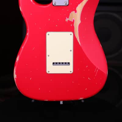 Dhatarattha HSS Strat-Style – Fiesta Red Nitro Relic image 10