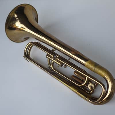 Ludwig Chicago Classic USA 1960s Vintage Brass Baritone Bugle w/ Case image 1
