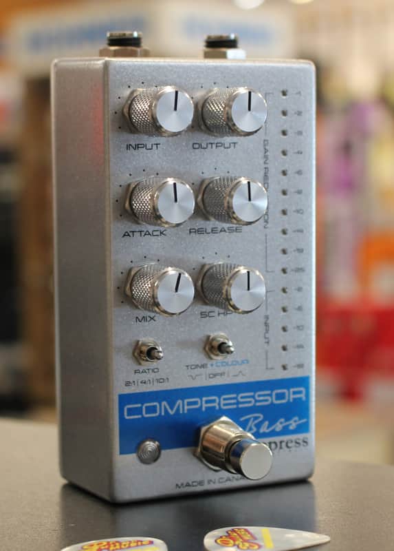 Empress Bass Compressor Bass Guitar Effects Pedal Silver image 1