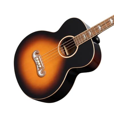 EPIPHONE El Capitain J-200 Studio IV Bass (Fishman Sonitone), Aged Vintage Sunburst Bild 5