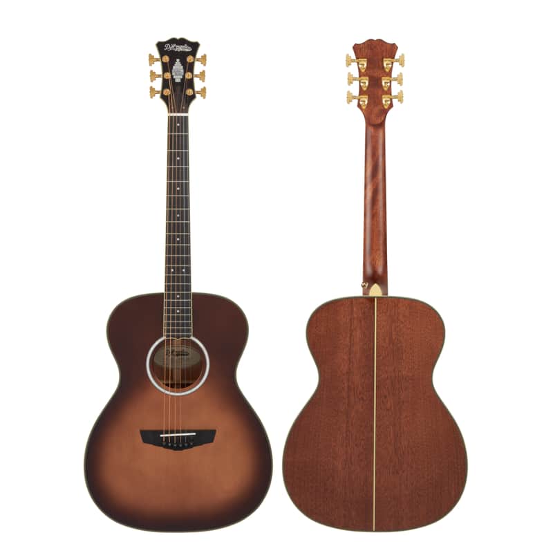 D'Angelico Excel Tammany Acoustic Electric OM Size Guitar w/Bag, Autumn Burst image 1