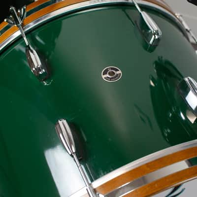 Q Drum Co "Forest Green" Maple Drum Kit image 6
