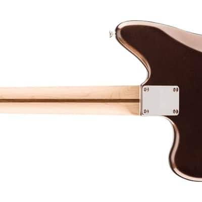 Squier Affinity Series Jaguar Maple Fingerboard, White Pickguard, Mystic Metallic Brown image 3