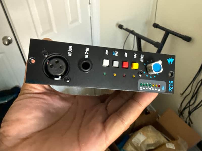 API 512c 500 Series Mic Preamp Module 2000 - Present - Black image 1