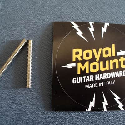 Gibson soft brass 50 posts for vintage ABR-1 bridge Les Paul Royal Mount 2026 - Nickel image 2