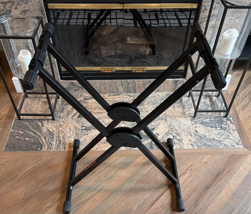 Roland KS-20X Double Braced X Keyboard Stand - Black image 1