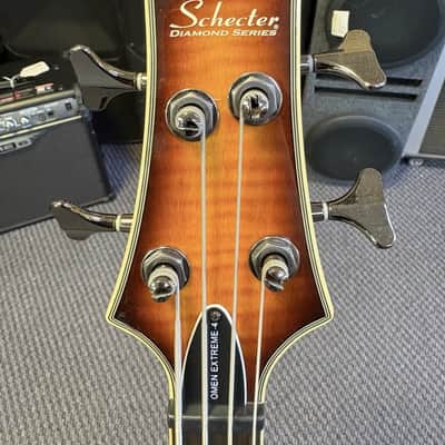 Schecter Omen Extreme-4 Active 4-String Bass 2010s - Vintage Sunburst image 5