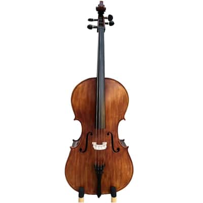 Rare Bird's eye Wood Full size Cello 4/4. hand Carved,Good Sound, Master sound image 2