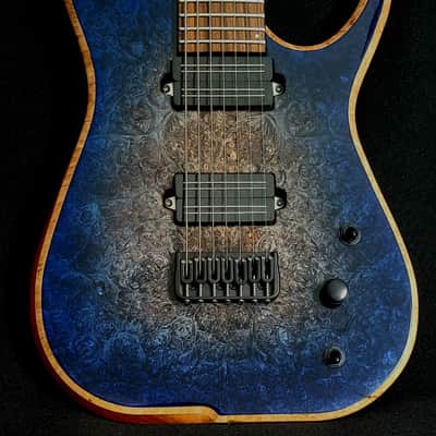 Skervesen Raptor 7 Blue Natural Burst High Gloss image 1