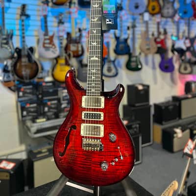 PRS Special Semi-Hollow Electric Guitar, Custom Color - Fire Red Wrap Burst w/ Case, Signature Dlr, FREE PLEK 297 image 7