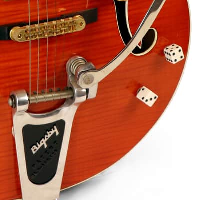 2001 Gretsch Brian Setzer Signature 6120SSU Nashville, Orange Tiger Flame image 6