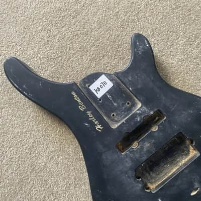 Black Harley Benton 5 String Bass Basswood Body image 4