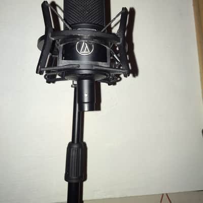 Audio-Technica AT4033 with AT8441 shockmount + stand image 1