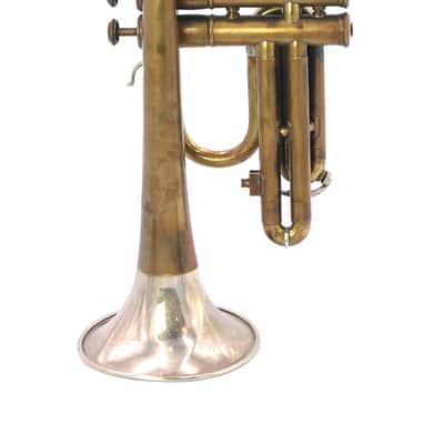1952 Olds Studio Cornet in Raw Brass w/Nickel flare image 5
