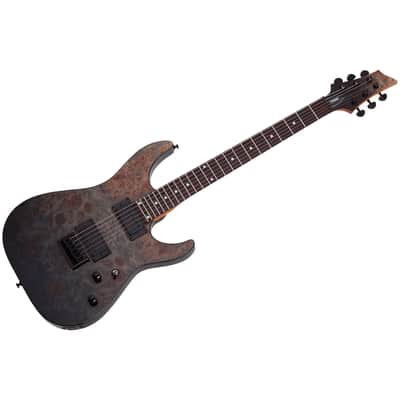 C-1 Standard Black Fade Burst Burl Schecter image 1