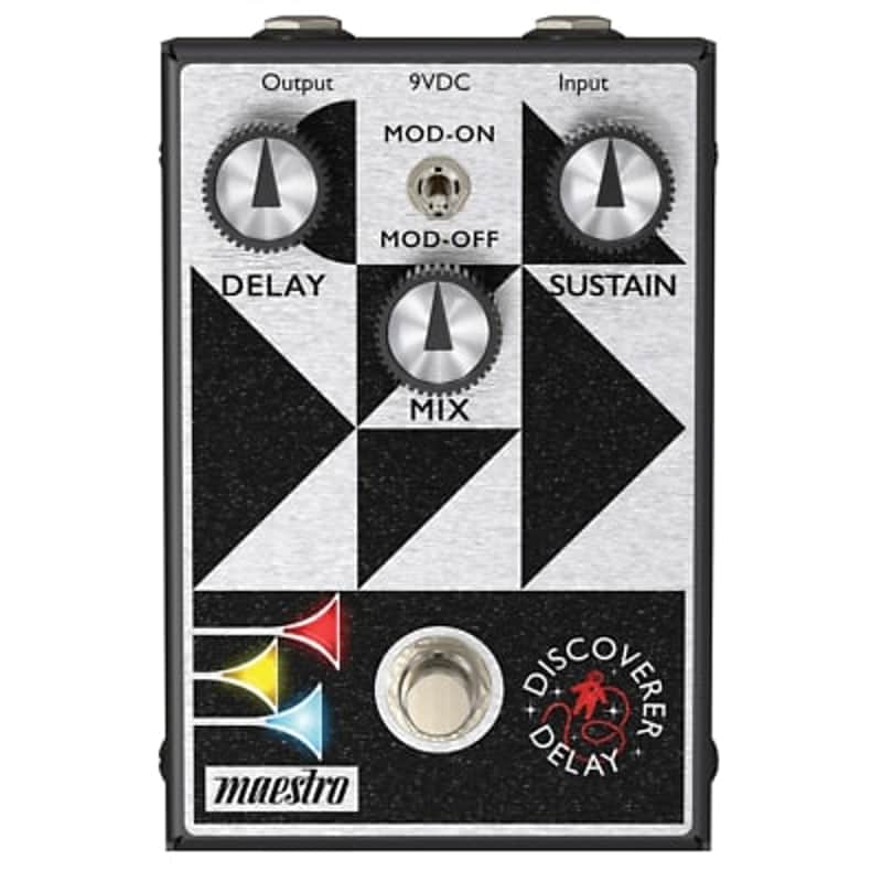 Maestro Electronics Discoverer Delay Analog True Bypass Guitar Effects Pedal Bild 1