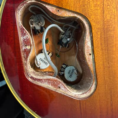 Vintage 1976 Greco EG-1000 (EG1000R) Les Paul Custom Reissue - Cherry Sunburst w Ebony Fingerboard & Rare U-3000 Pickups - Made In Japan - Pro Set Up w Perfect Frets/Action/Intonation image 16