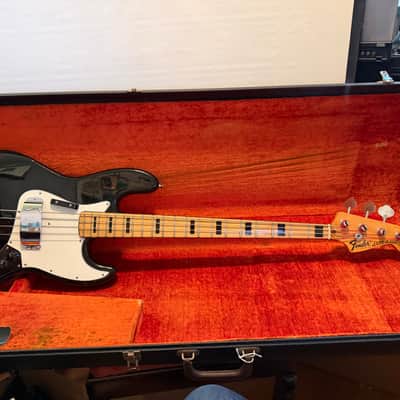 Fender Jazz bass guitar 1973 - Black image 18