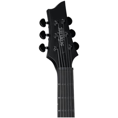 Schecter PT Black Ops Electric Guitar, Satin Black Open Pore image 7