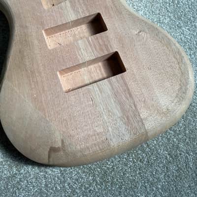 Mahogany 5 String Electric Bass Body image 2