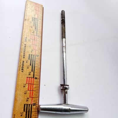 Kent Bass Drum Tension Faucet-Rod Kenmore,NY Chrome Vintage 4 1/4"Vintage 60s US image 2