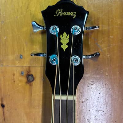 Ibanez AEB5E Acoustic-Electric Bass Guitar Black Pre Amp, Tuner, EQ image 4