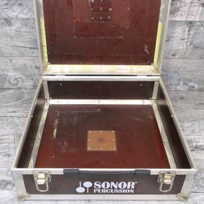 Vintage Hardcase RARE, Collectable Flying case named " Sonor Percussion" 80s - Classic Strong metal+ wood image 7