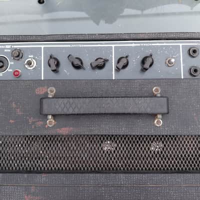 Vox AC-50 2-Channel 50-Watt Diode-Rectified Guitar Amp Head 1965 - 1966 - Black with Diamond Cloth image 3
