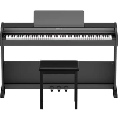 Roland RP-107-BK 88-Key Digital Piano w/ Stand, Bench, and 3-pedals, Black