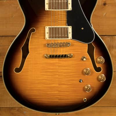 Ibanez JSM10 John Scofield Hollow Body - Walnut - Vintage Yellow Sunburst image 1