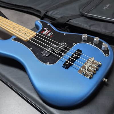 Fender American Precision PJ Bass BRAND NEW Lake Placid Satin Matte Blue Performer Precision Jazz PJ 4-String USA Bass Guitar image 7