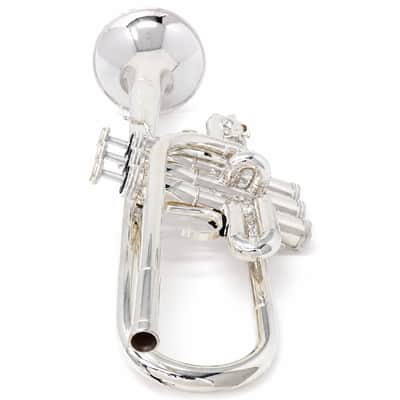 S.E. Shires Q15S Professional Eb/D Trumpet in Silver Plate SN Q8431 image 12