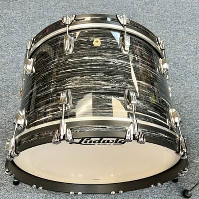Ludwig Classic Maple Fab 3 Piece Shell Pack, Vintage Black Oyster - Floor Display image 4