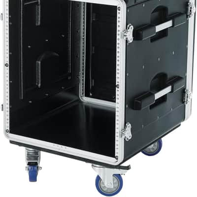 Gator Audio Mixer Rack Road Case 10U Top, 12U Side w/ Wheels image 3
