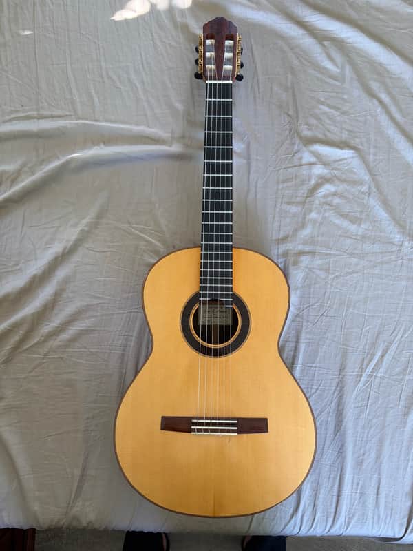 Tim Harris concert classical guitar No. 19 hand crafted in Vancouver Washington 2009 - French Polish image 1