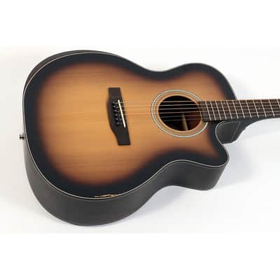 Mitchell T413CE-BST Terra Series Auditorium Solid Torrefied Spruce Top Acoustic-Electric Guitar Regular Edge Burst image 3