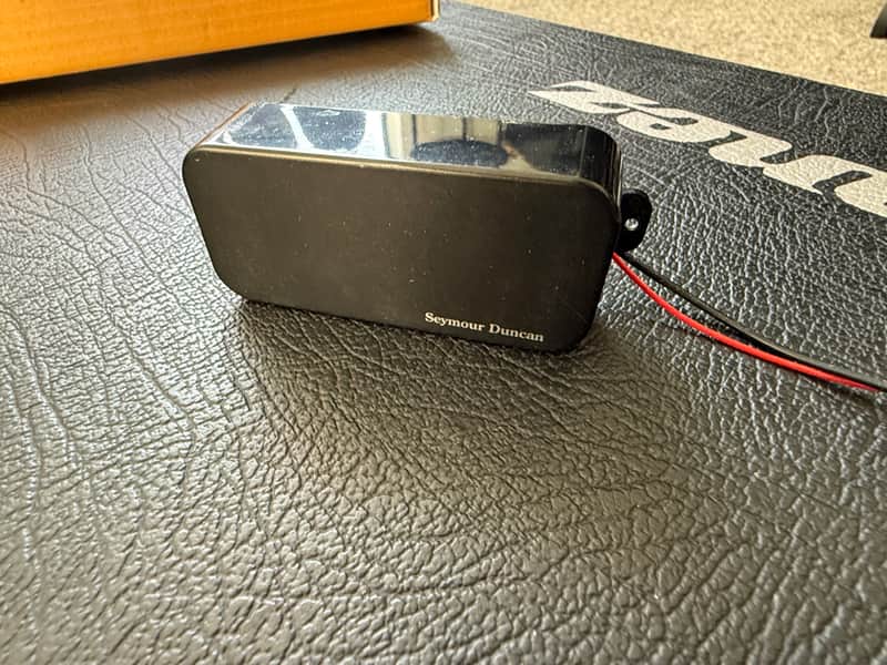 Seymour Duncan AHB-1n Blackouts 7-String Phase I Neck Humbucker 2010s - Black image 1