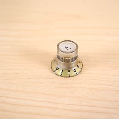 1960's Univox Teisco Guyatone Conrad - Single Gold Volume Guitar Knob image 2