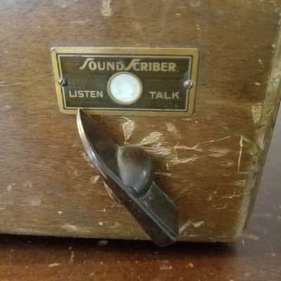 Sound Scriber Rare Vintage Record Cutting Lathe small tube amp Soundscriber 1930s-1940s - stained wood image 5