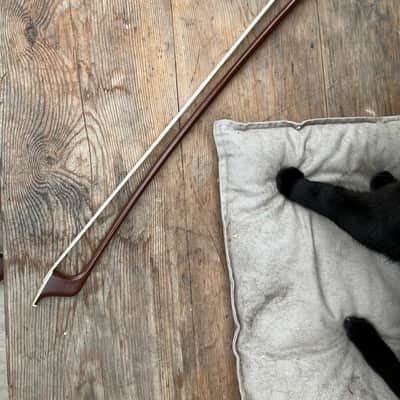 Double Bass French Bow - Erich Steiner - Fully Refurbed - New Hair - Excellent image 14
