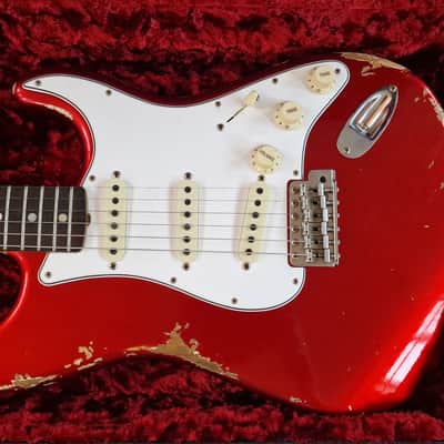 Fender Custom Shop '65 Stratocaster Heavy Relic Candy Apple Red Danish Pete image 2