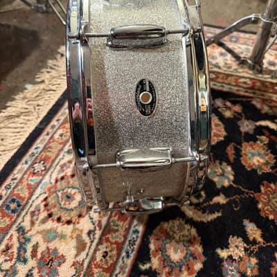 Slingerland Hollywood Ace 14"x5" Snare Drum, 1970, Silver Sparkle image 12