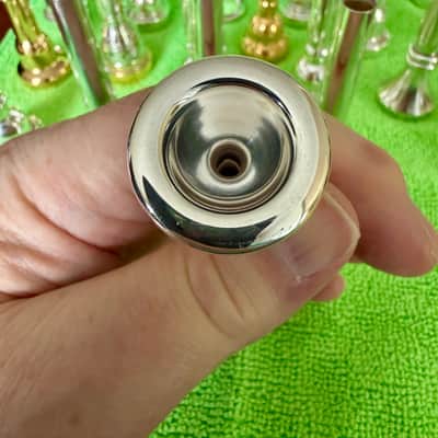 Schilke Trumpet Mouthpiece Size 15C4 1990's - Silver Plated image 2