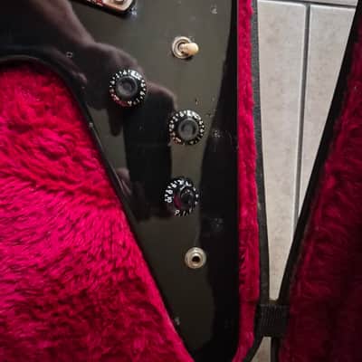 1983 Gibson Flying V I with Stop Bar Tailpiece and Offset Knobs 1981-1988 - Ebony image 21
